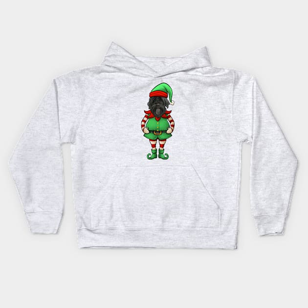 Portuguese Water Dog Christmas Elf Kids Hoodie by whyitsme